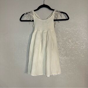 BITTY BAMBU made in Maui girls white dress 3/4yrs